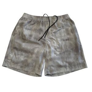 Chubbies The Cloud Breaks 7" Lined Sport Short Grey Pink & Blue Large Tie Dye